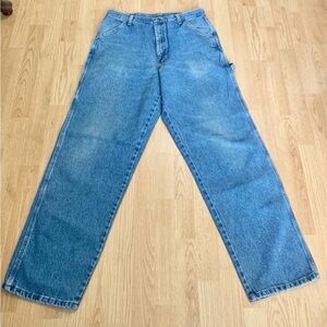 Rustler blue jean pants men’s size 34 x 34 denim pants